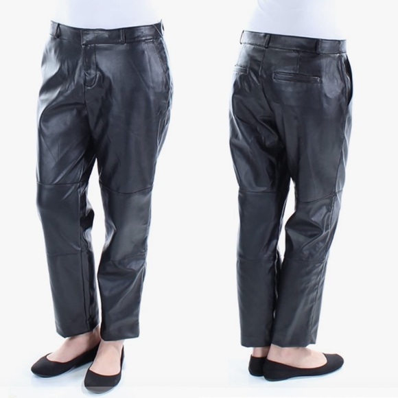 Rachel  Rachel Roy Faux-Leather Ankle Pants - Picture 2 of 15